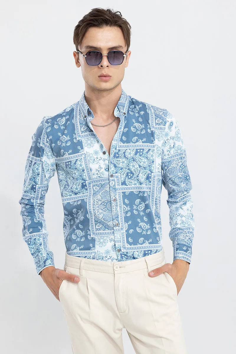 Banquet Paisley Blue Shirt