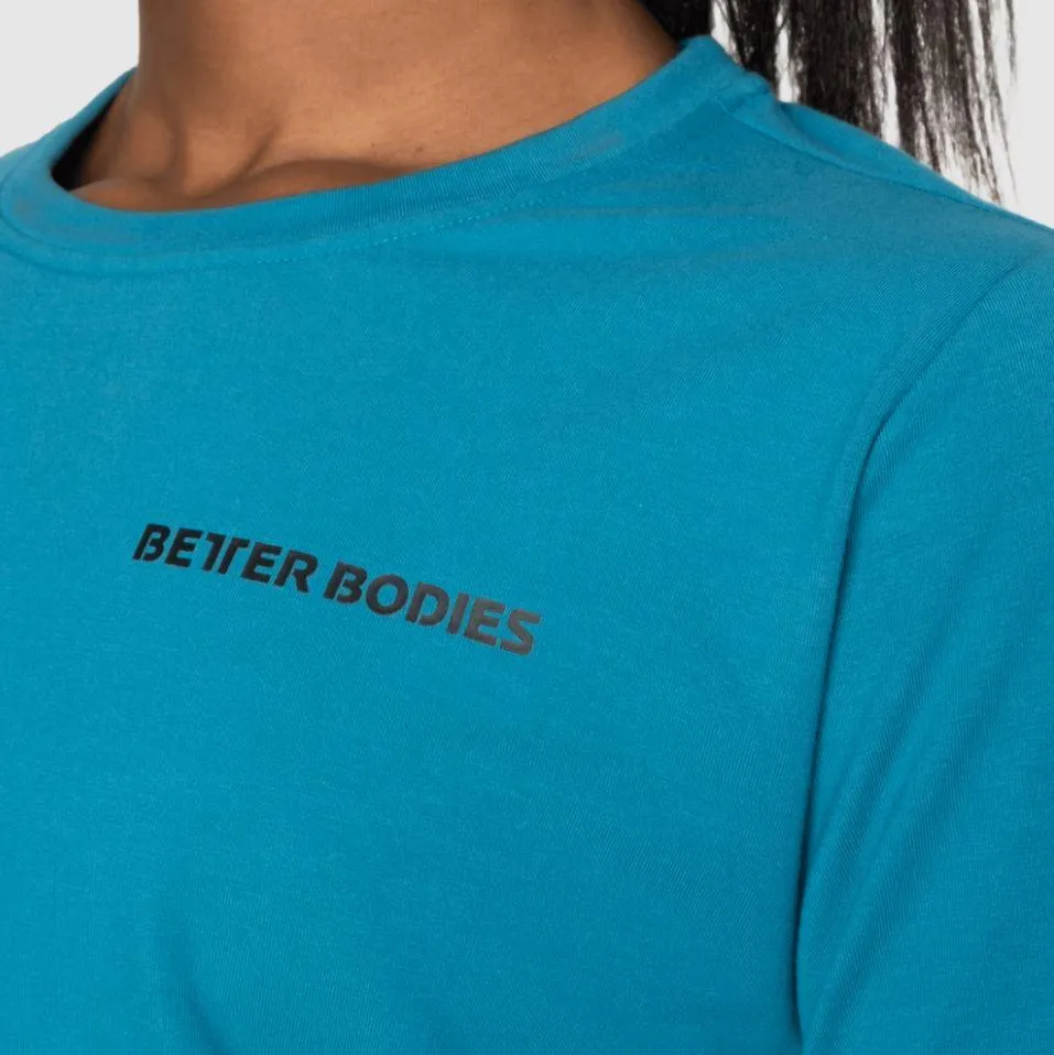 Better Bodies Empire Cropped Crew - Dark Turquoise