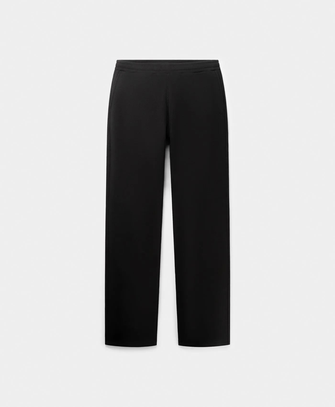 Black Mono Rib Pants