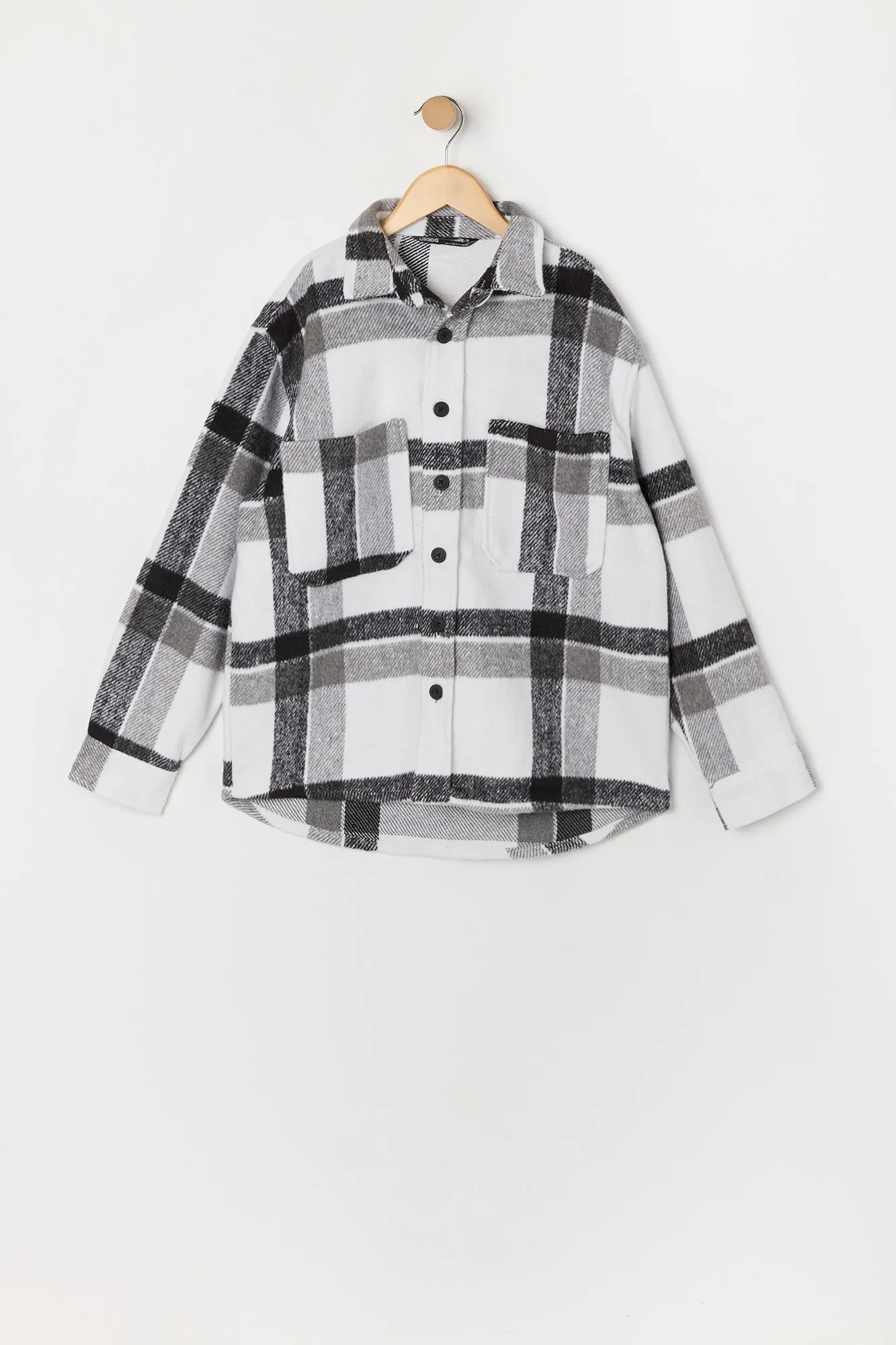 Boys Plaid Shacket