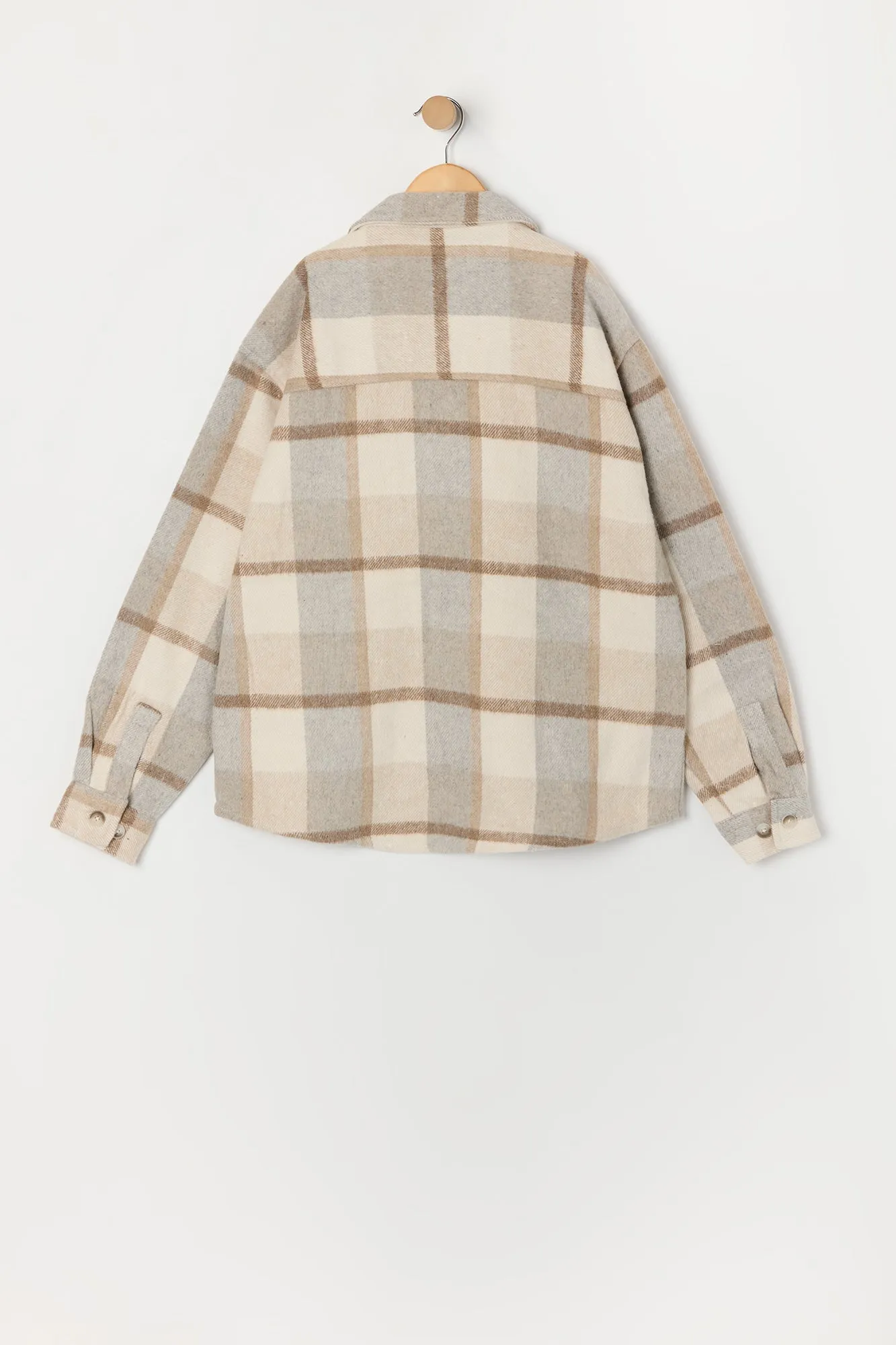 Boys Plaid Shacket