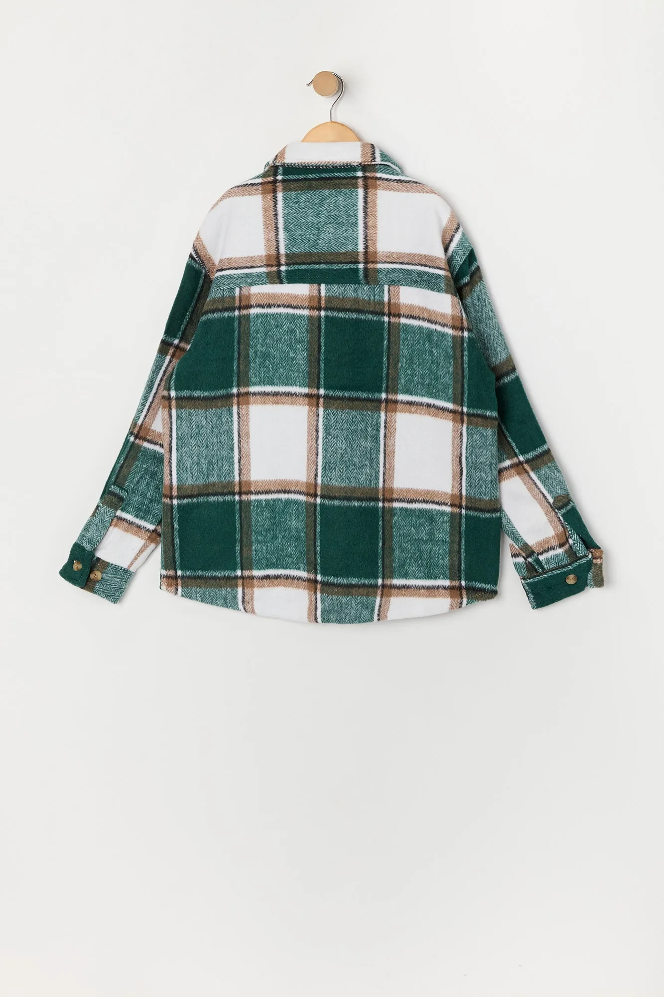 Boys Plaid Shacket