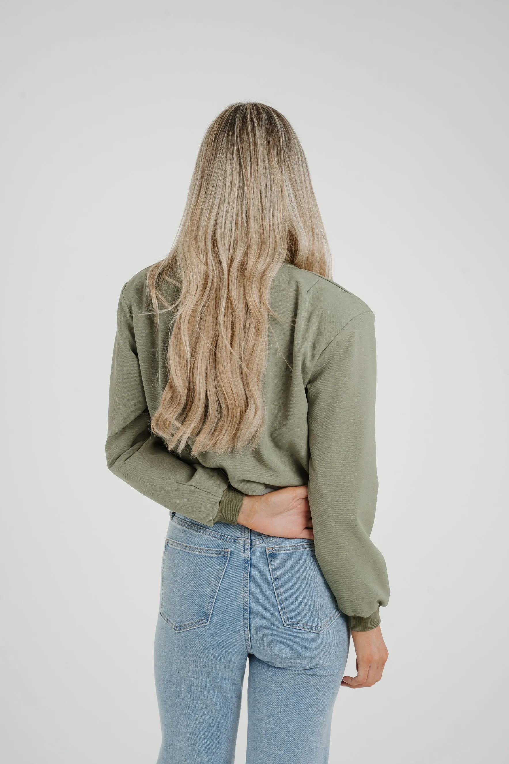 Caitlyn Bomber Jacket In Khaki