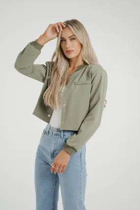 Caitlyn Bomber Jacket In Khaki