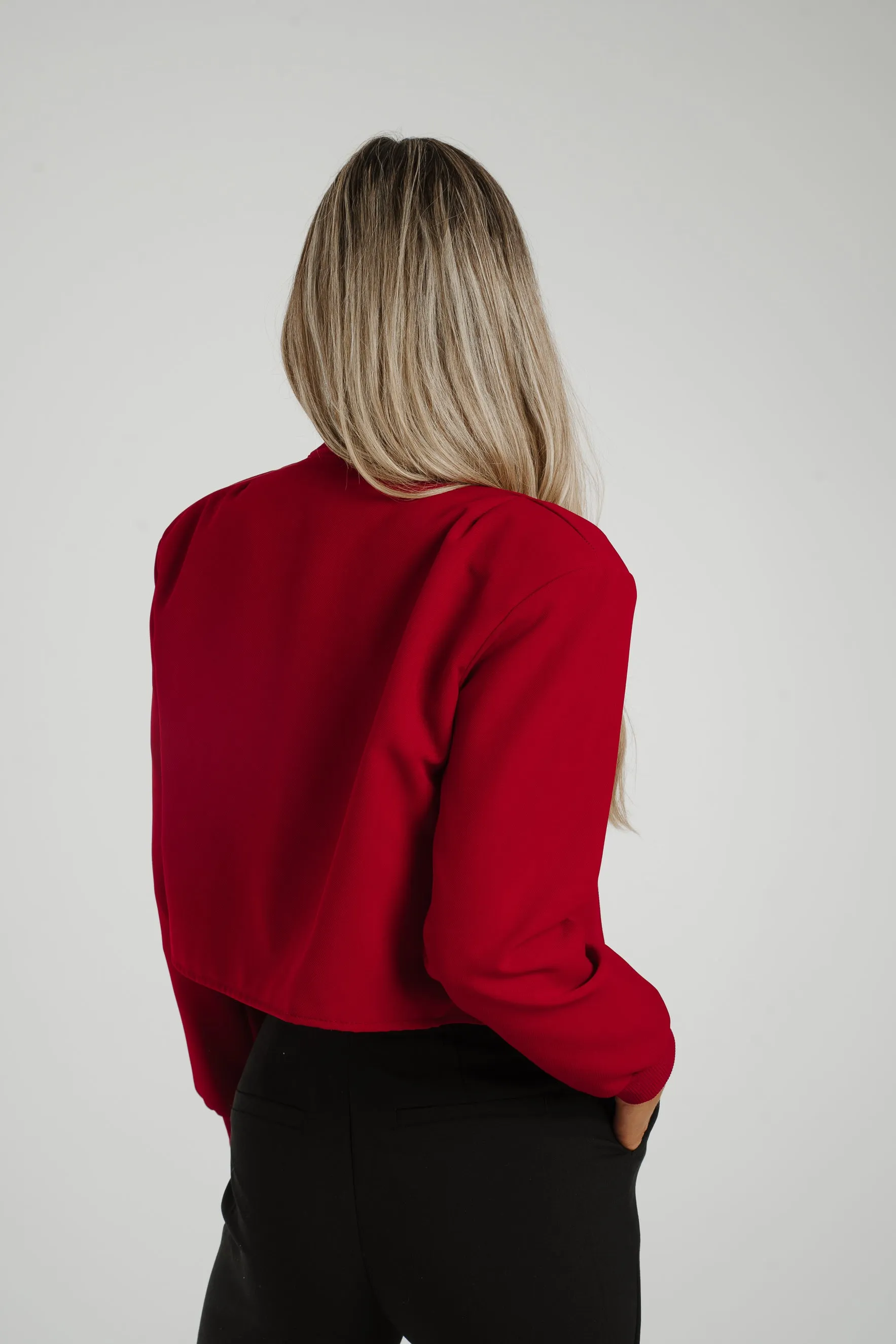 Caitlyn Bomber Jacket In Red