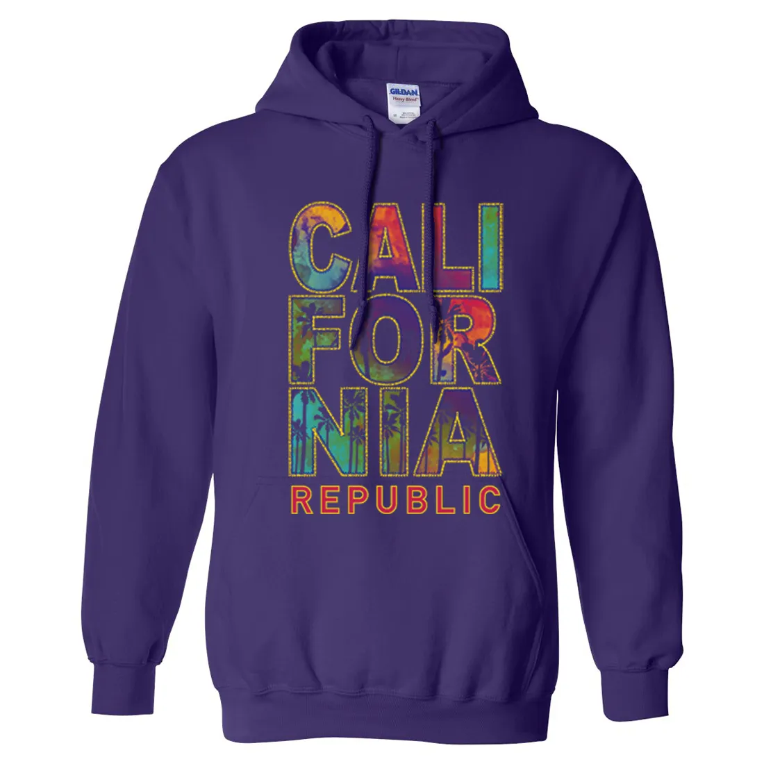 California Pastel Stitched Style Sweatshirt Hoodie