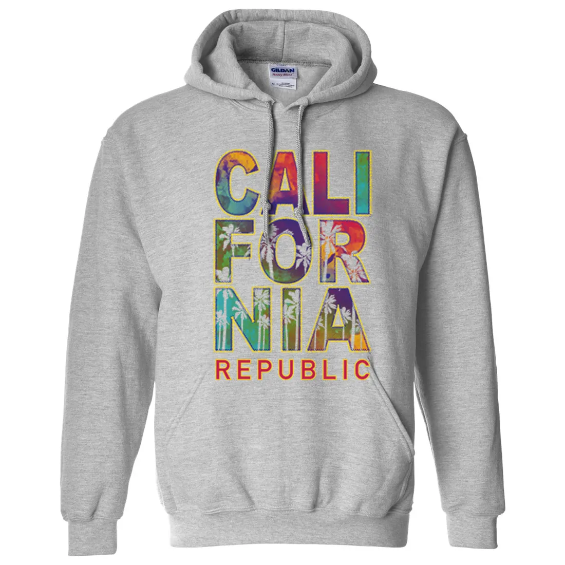 California Pastel Stitched Style Sweatshirt Hoodie