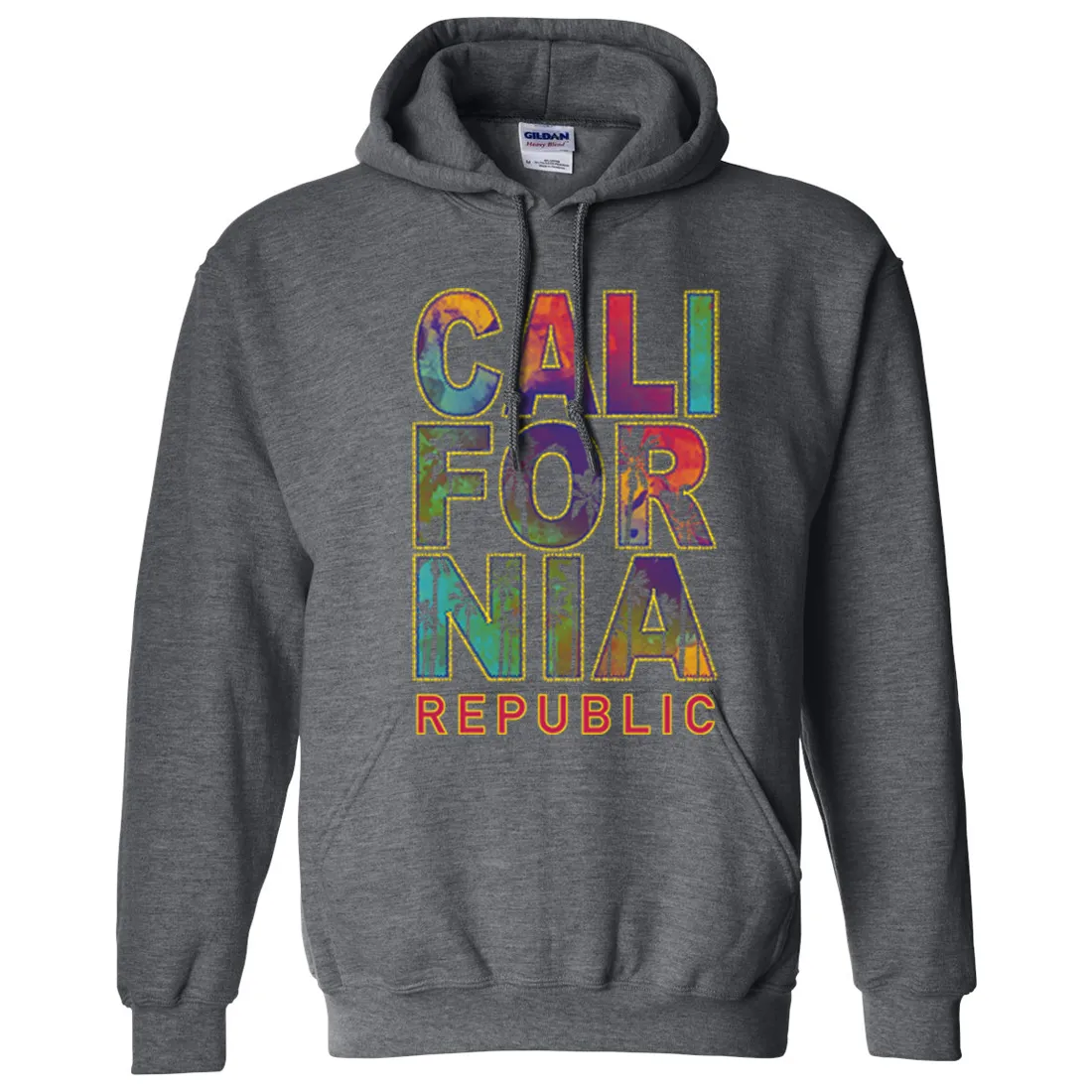 California Pastel Stitched Style Sweatshirt Hoodie