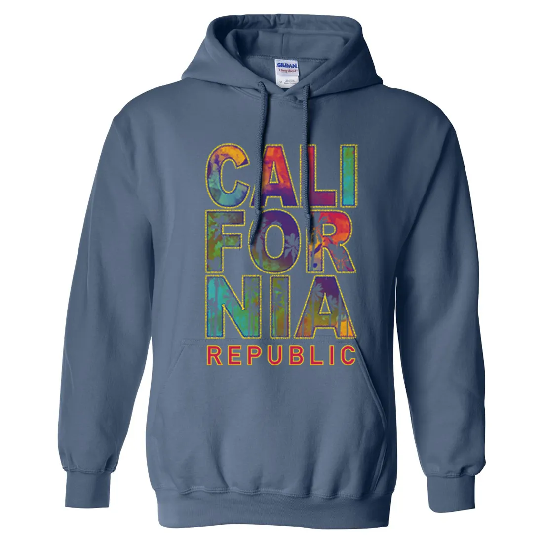 California Pastel Stitched Style Sweatshirt Hoodie