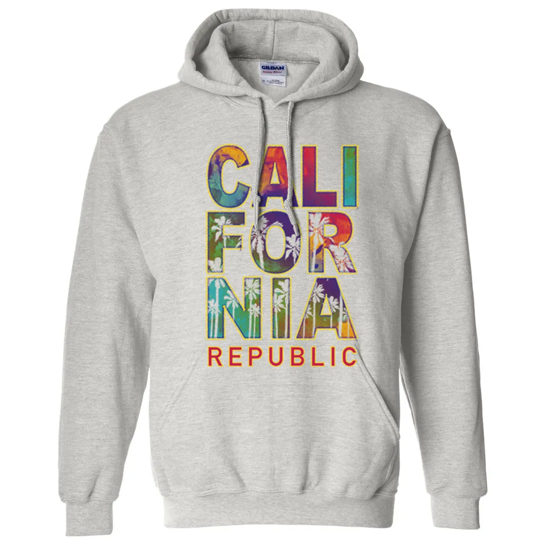 California Pastel Stitched Style Sweatshirt Hoodie