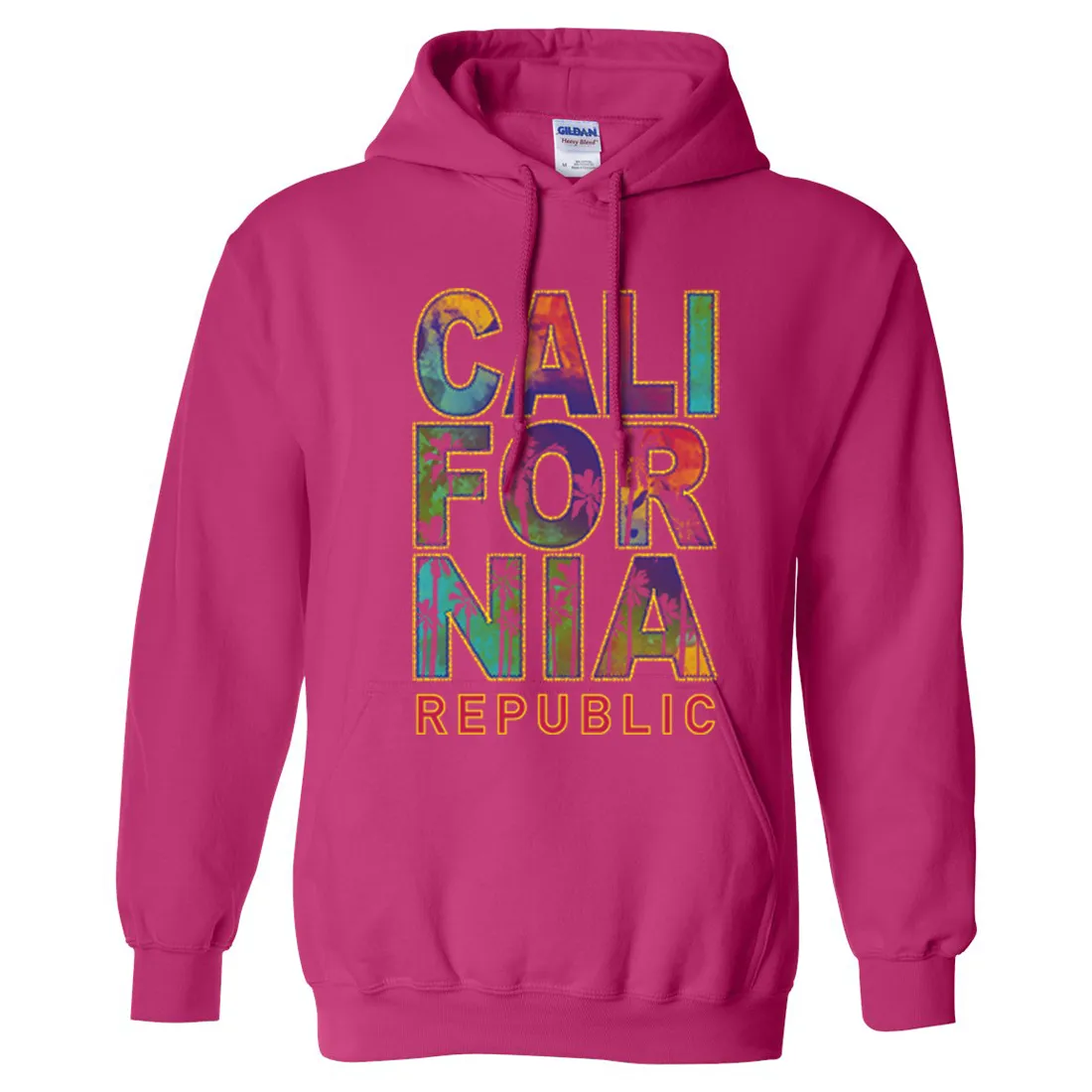 California Pastel Stitched Style Sweatshirt Hoodie