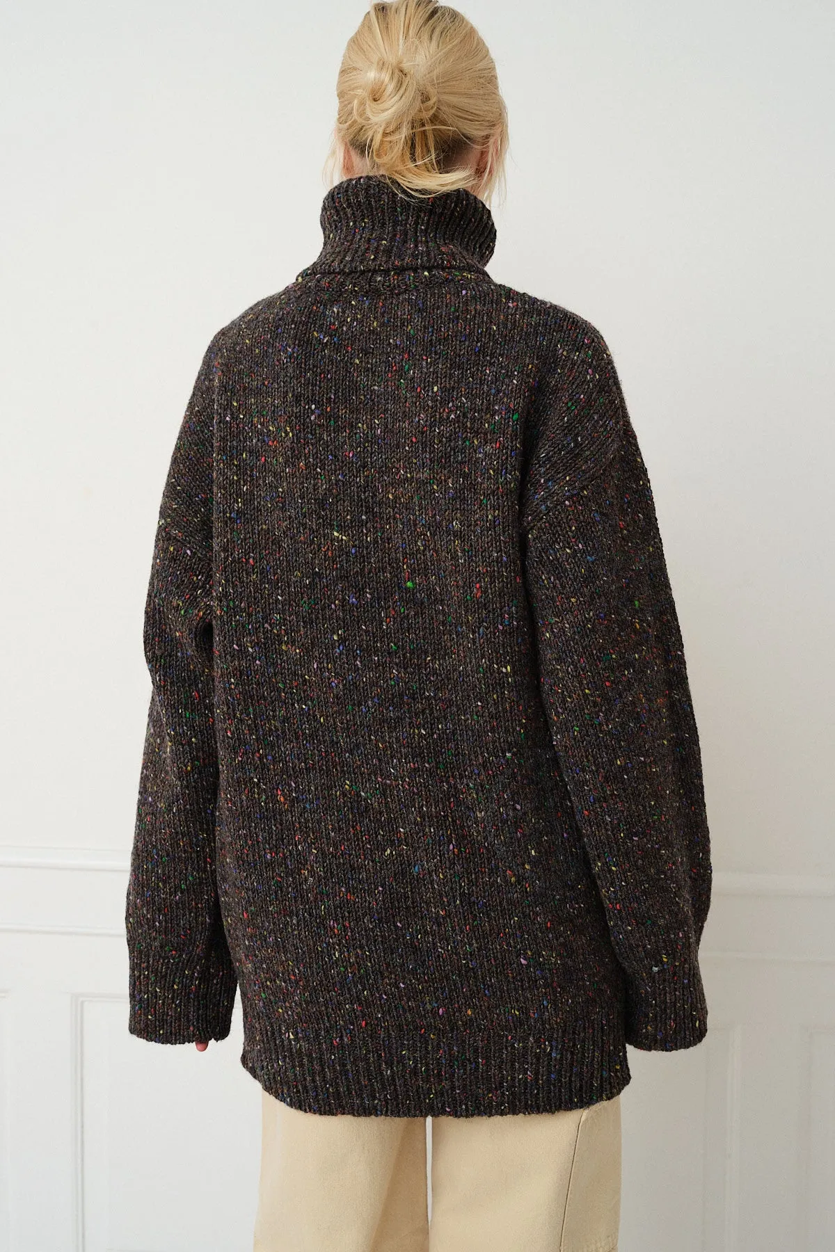 Camilla Sweater — Speckled Grey