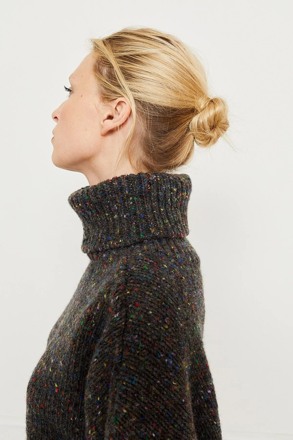 Camilla Sweater — Speckled Grey