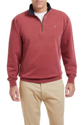 Castaway Breakwater Quarter Zip -Weathered Red