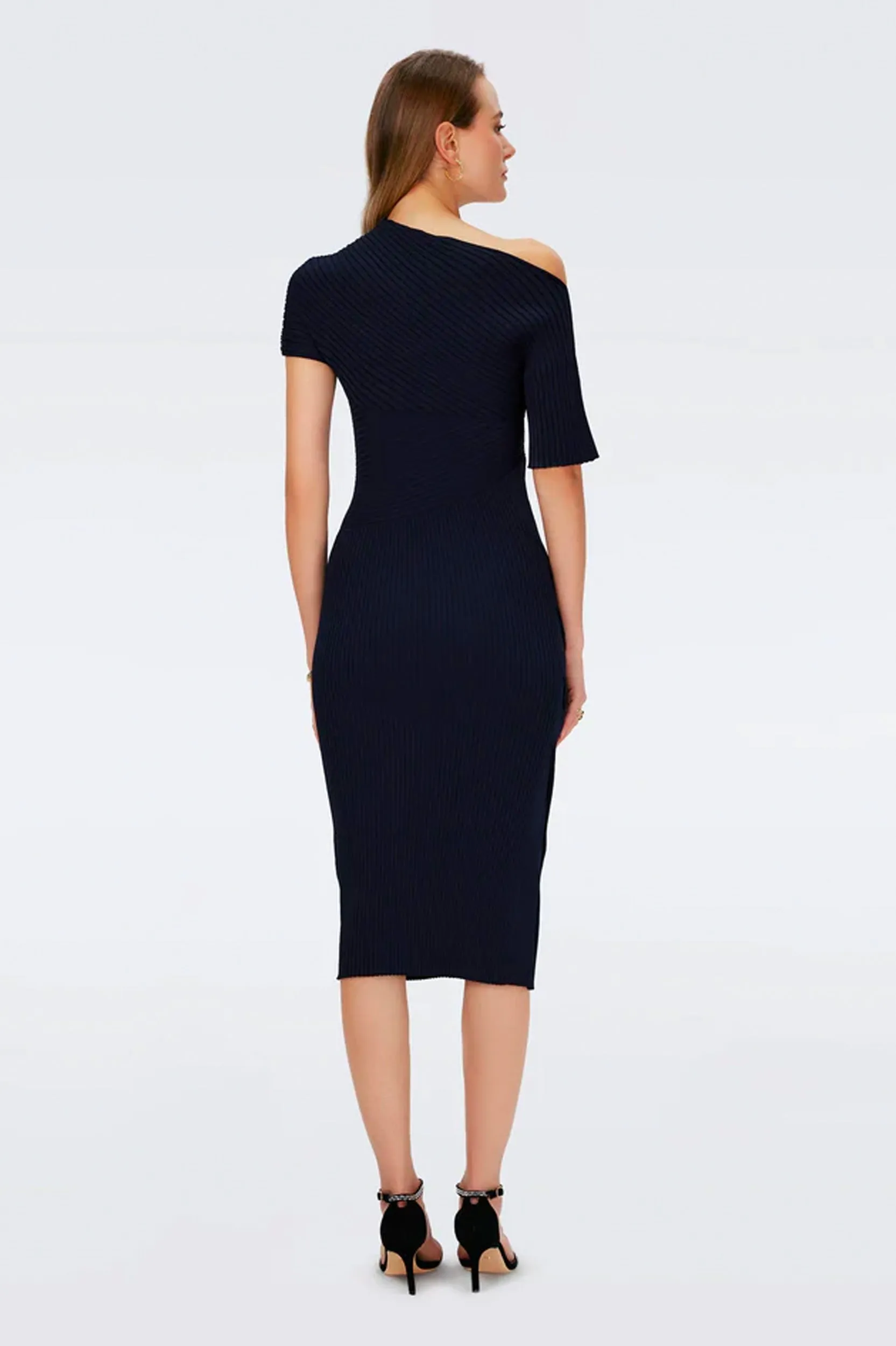 Clara Dress in Navy