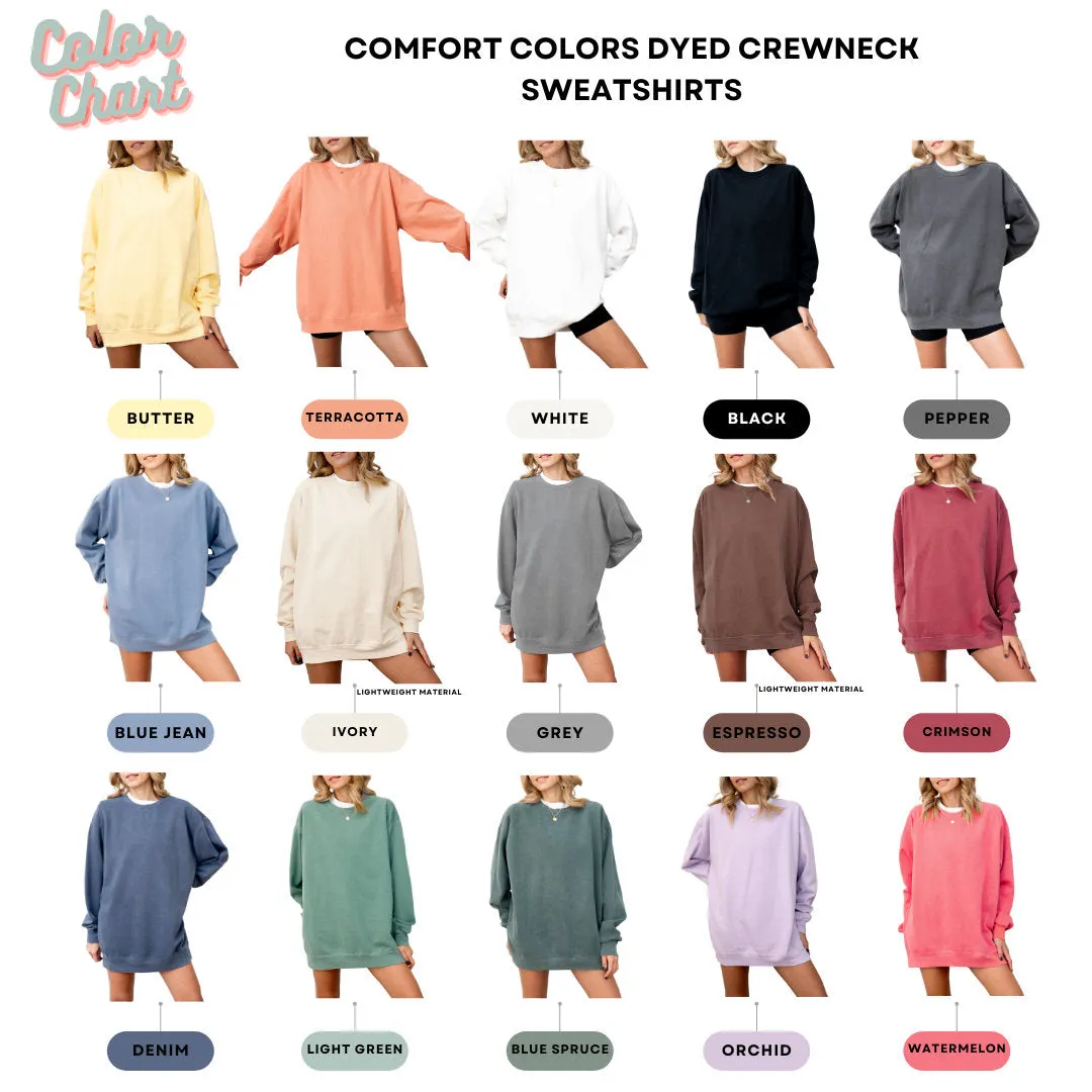 Comfort Colors Checkered Retro Mama Sweatshirt