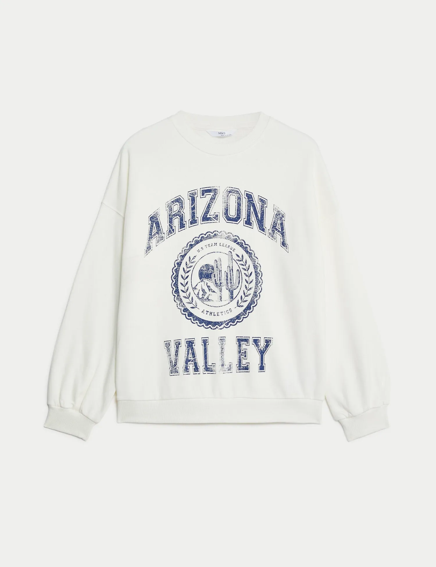 Cotton Rich Arizona Valley Slogan Sweatshirt