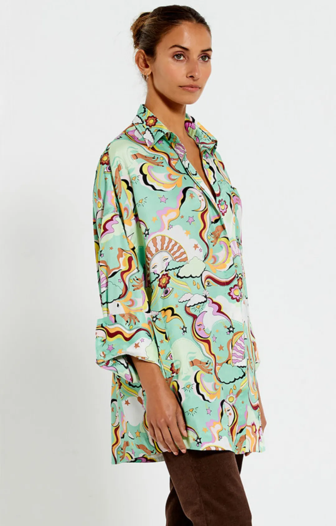 Festival Oversized Shirt - Psychedelic