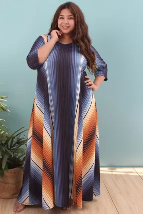 Fire Ice Printed Maxi Dress