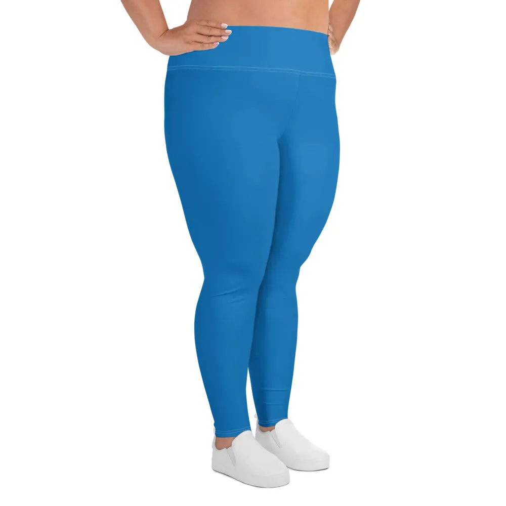 Flawless Fitness: Women's Plus Size Workout Leggings - Azul