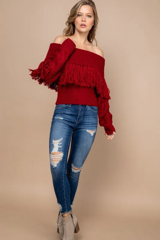 Fringe Sweater | Bella Chic