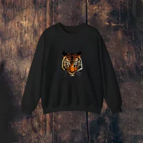 Mens Vintage Tiger Long Sleeve Sweatshirt