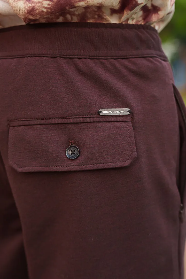 Plum Wine Power-Stretch Cargo Pants