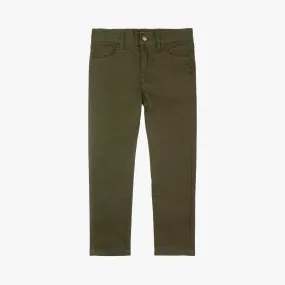 Skinny Twill Pants | Military Olive