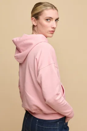 Women's Hooded Sweatshirt - Pale Pink